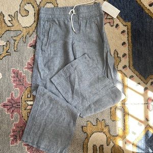 Athleta Cabo linen wide leg pant, size 00, NWT